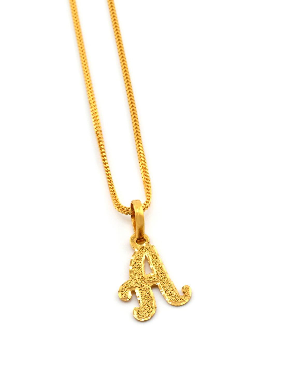 22ct Gold "A" Pendant