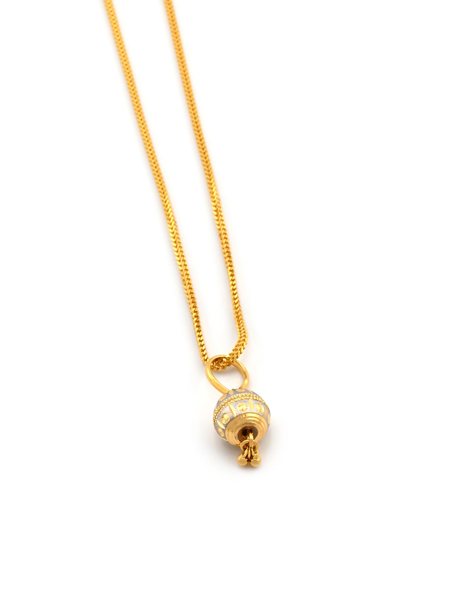 22ct Gold Two-Tone Ball Pendant