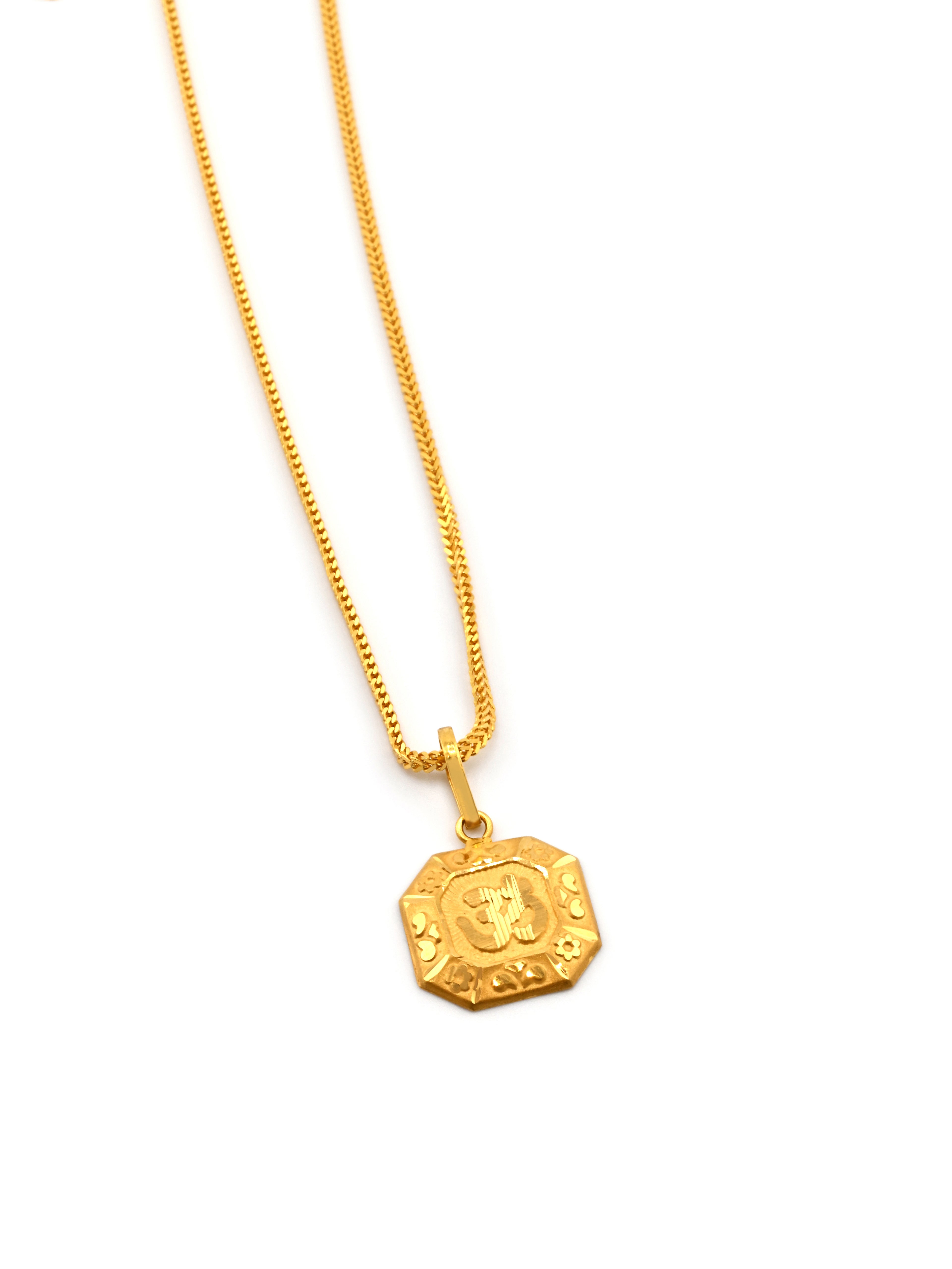 22ct Gold Om Pendant
