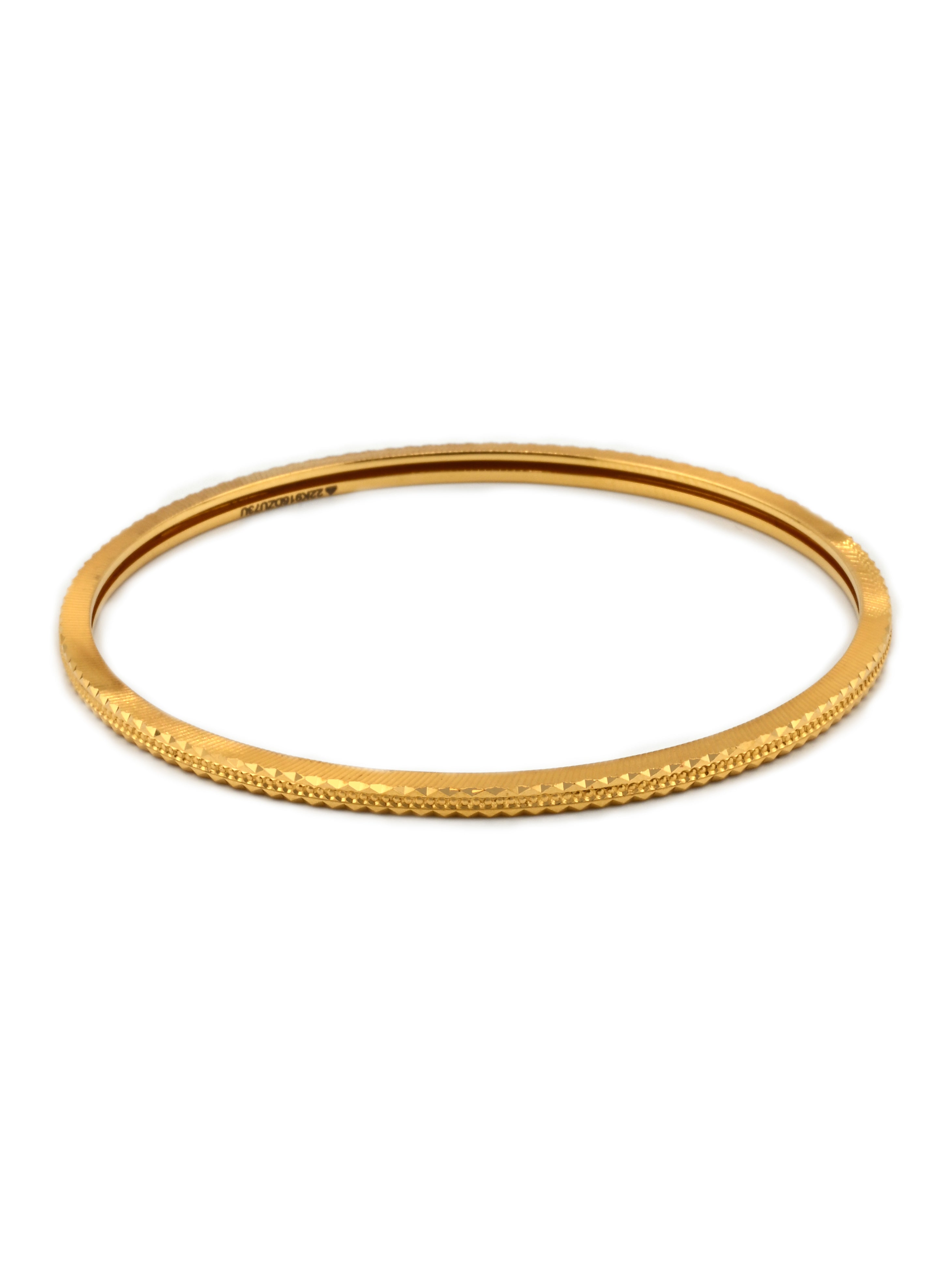 Elegant 22ct Gold 4-Piece Bangle Set