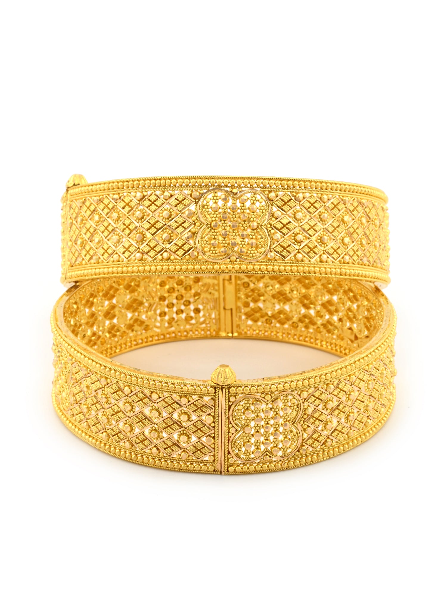 Premium 22 ct Gold Screw Patta Pair Bangles