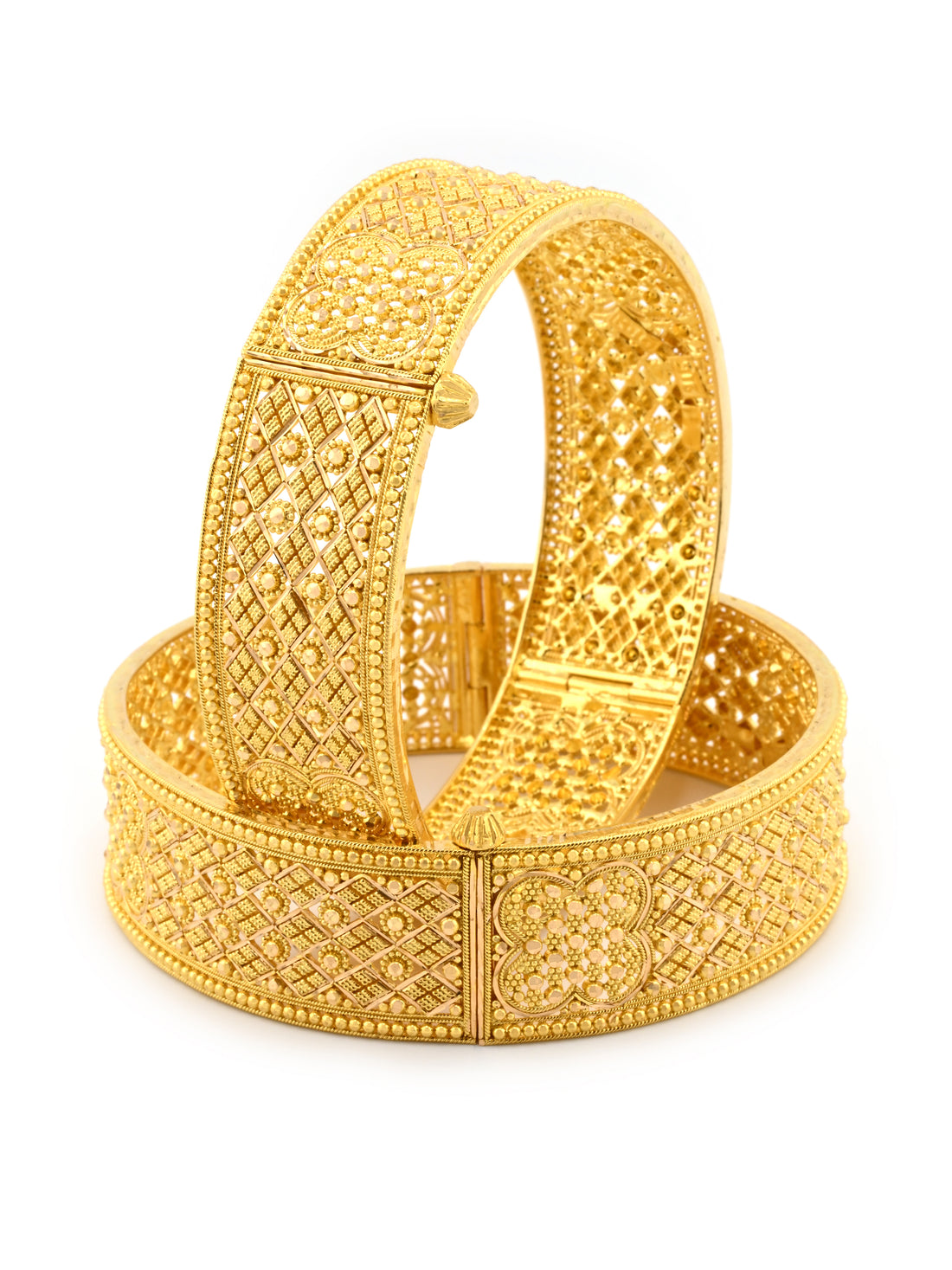 Premium 22 ct Gold Screw Patta Pair Bangles