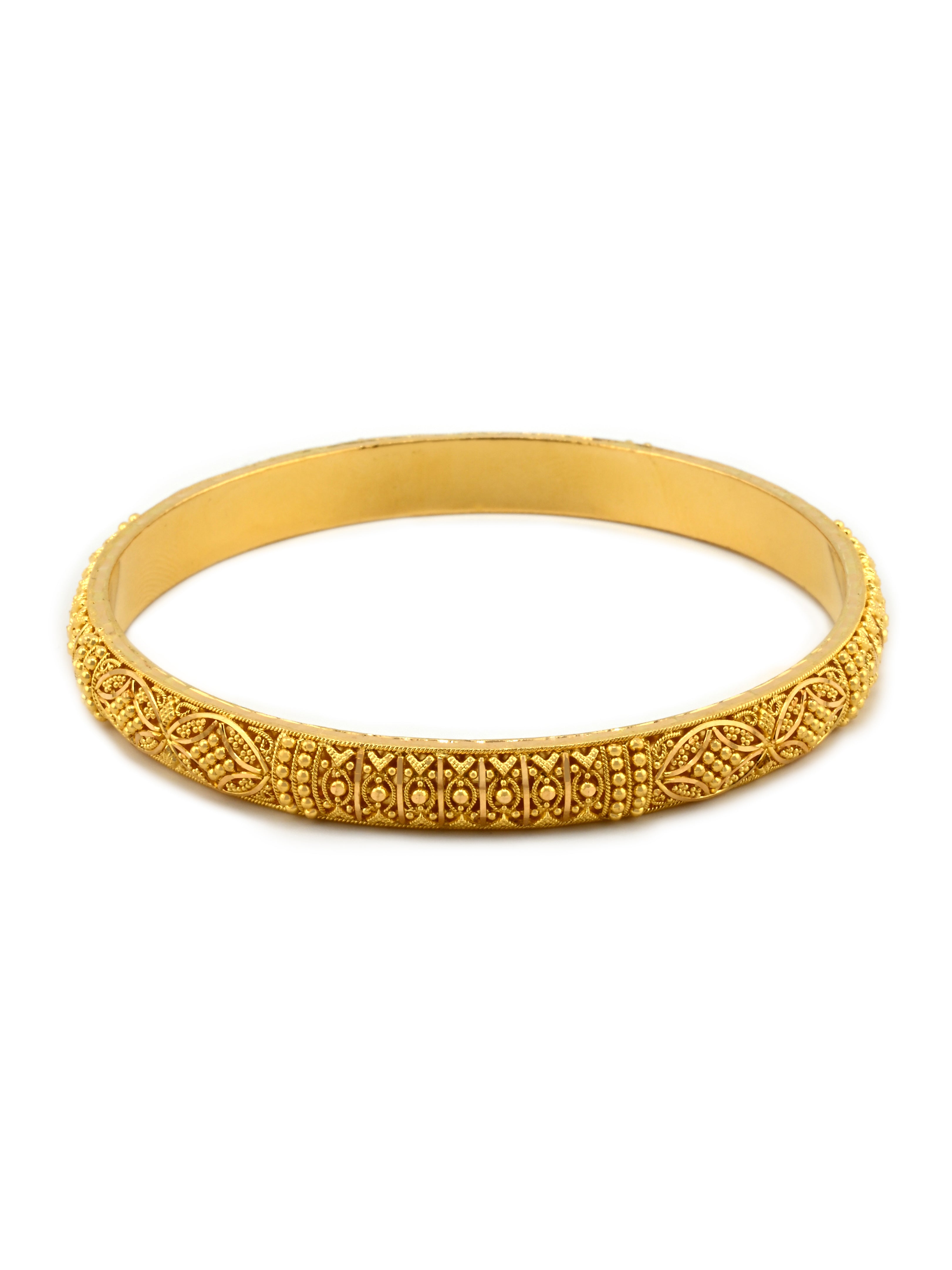 Classic 22ct Gold Filigree Pair Bangles