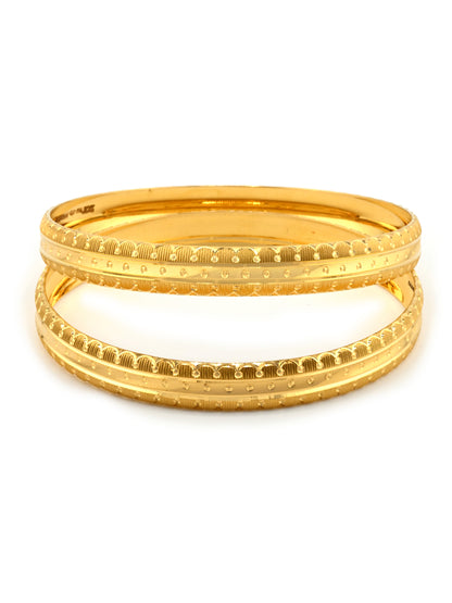 Elegant 22ct Gold Pair Bangles