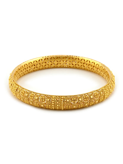 Traditional 22ct Gold Filigree Pair Bangles