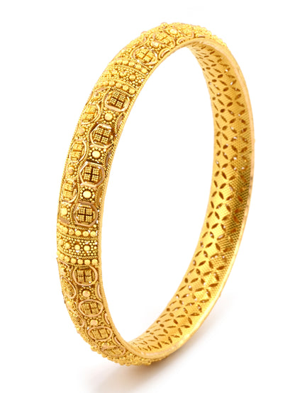 Traditional 22ct Gold Filigree Pair Bangles