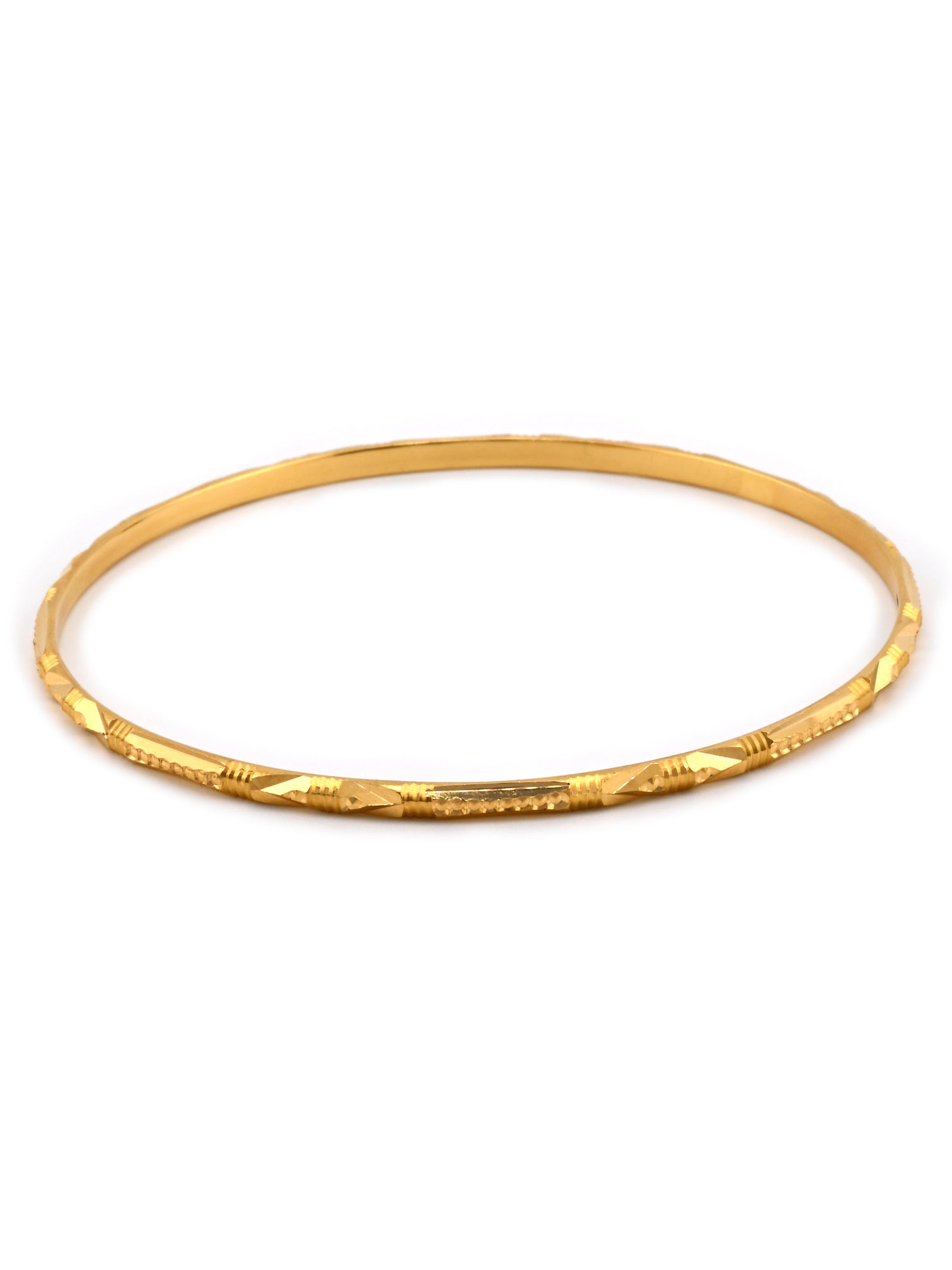 Comfortable Solid 22ct Gold 4 Piece Bangles