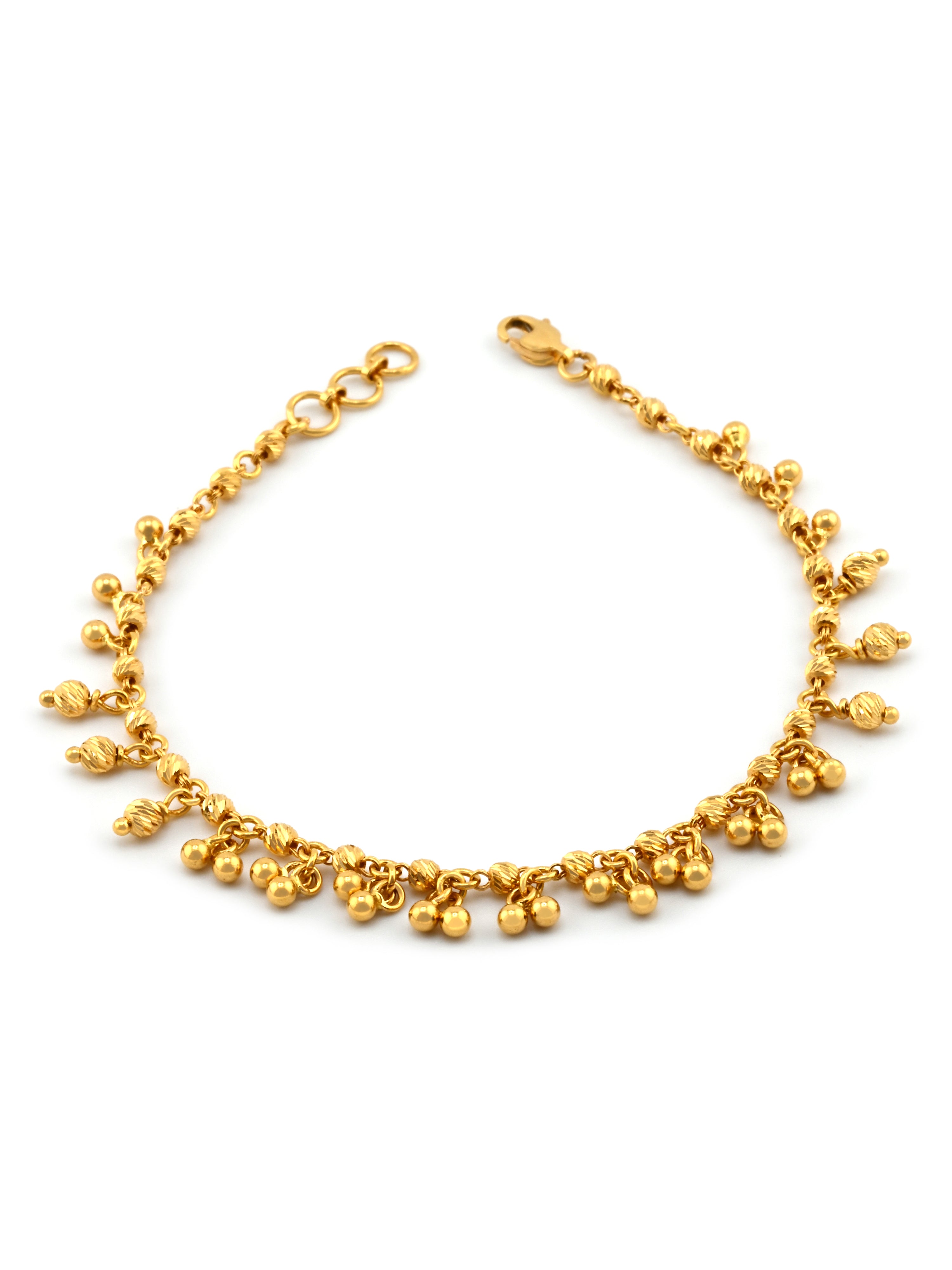 22ct Gold Charms Ladies Bracelet