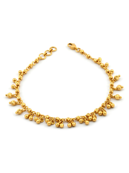 22ct Gold Charms Ladies Bracelet