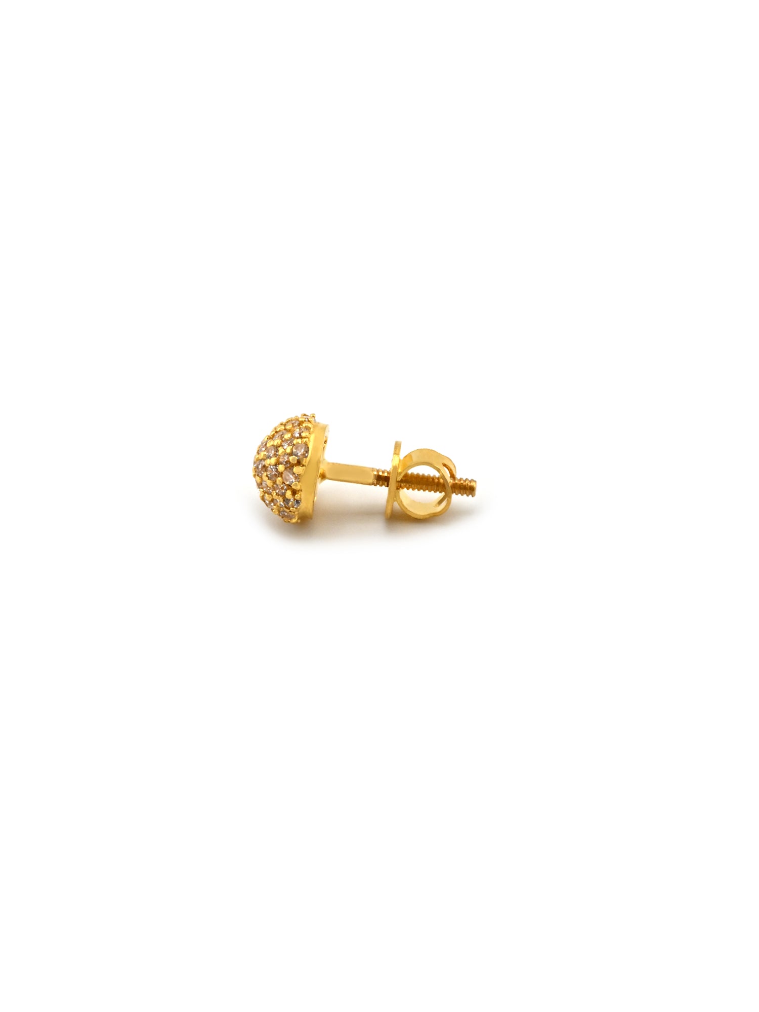 22ct Gold CZ Stud Earrings