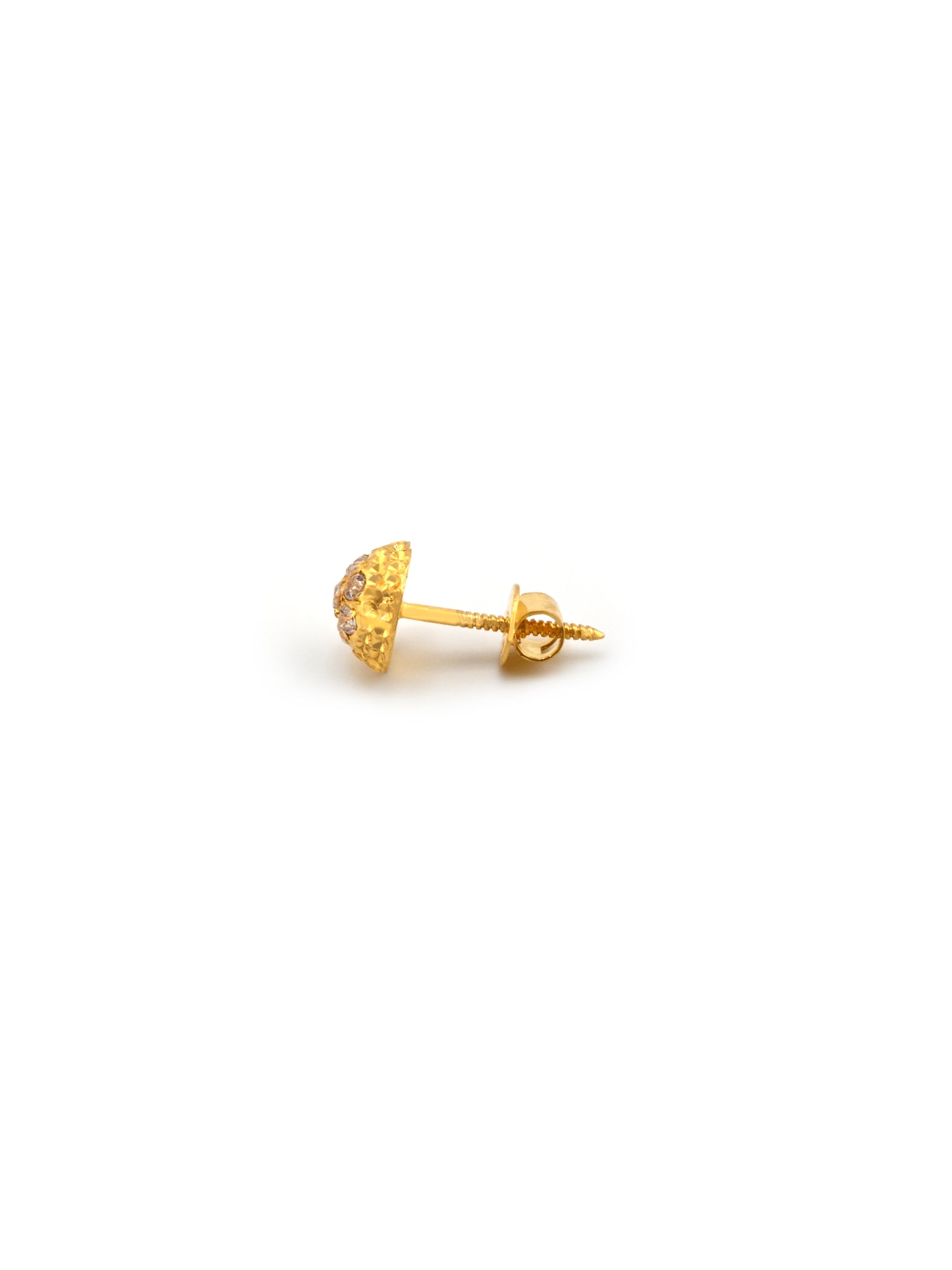 22ct Gold CZ Stud Earrings