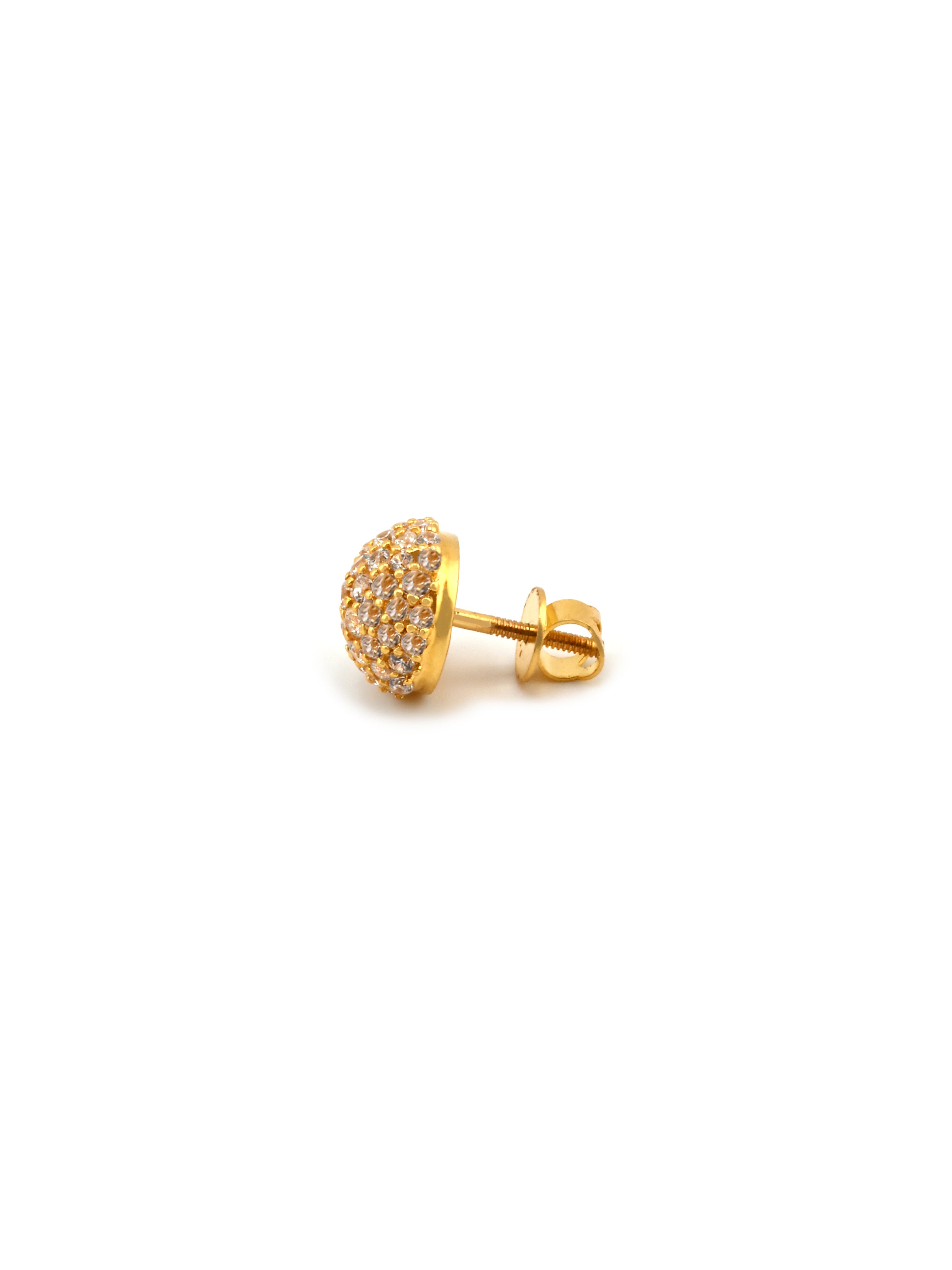 22ct Gold CZ Stud Earrings