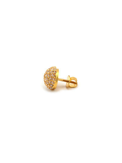 22ct Gold CZ Stud Earrings