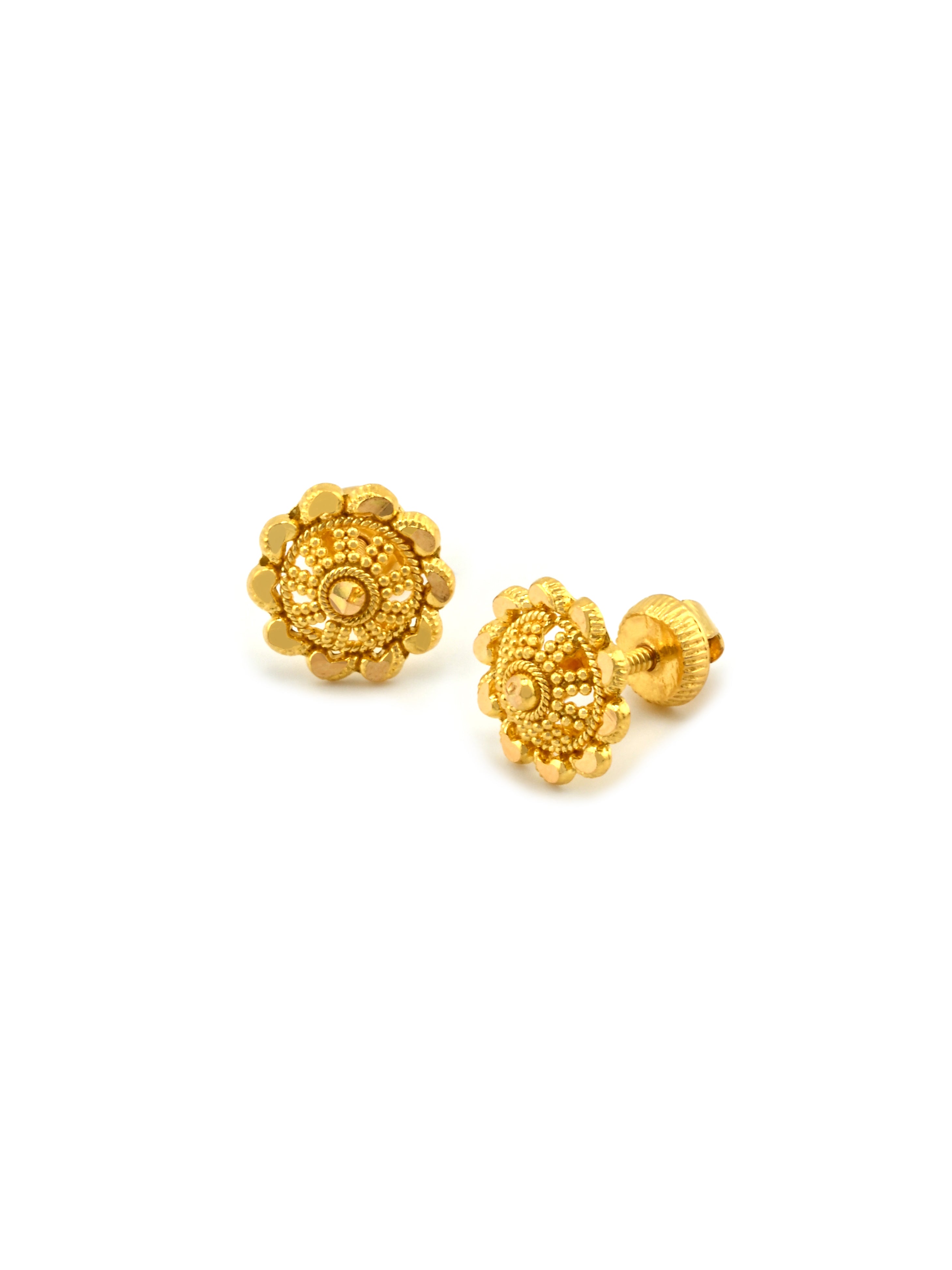 22ct Gold Stud Earrings