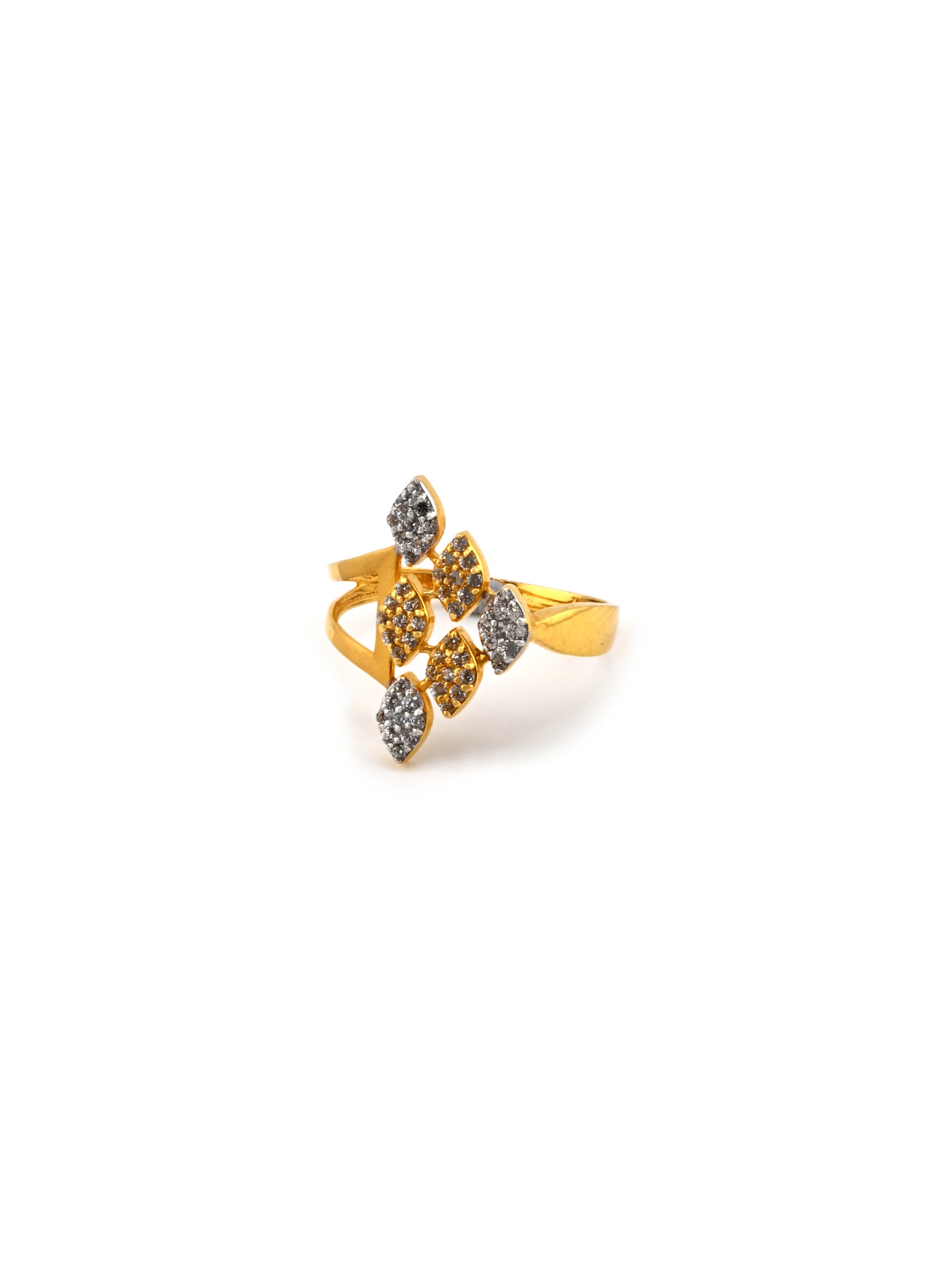 22ct Gold CZ Ladies Ring