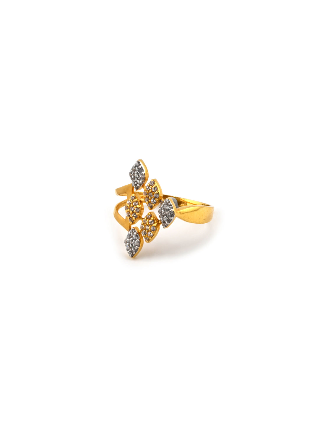 22ct Gold CZ Ladies Ring