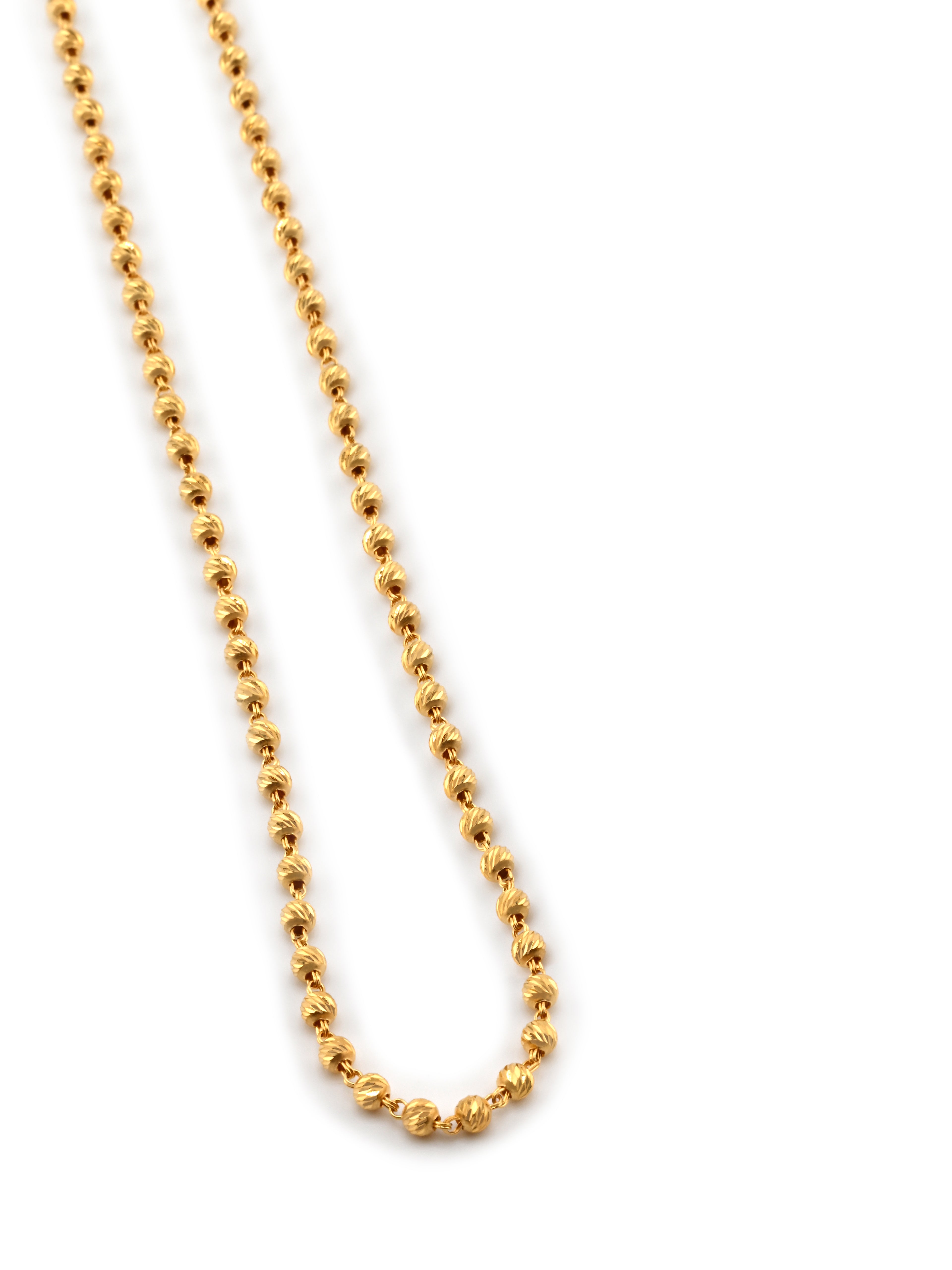 22ct Gold Ball Mala Chain