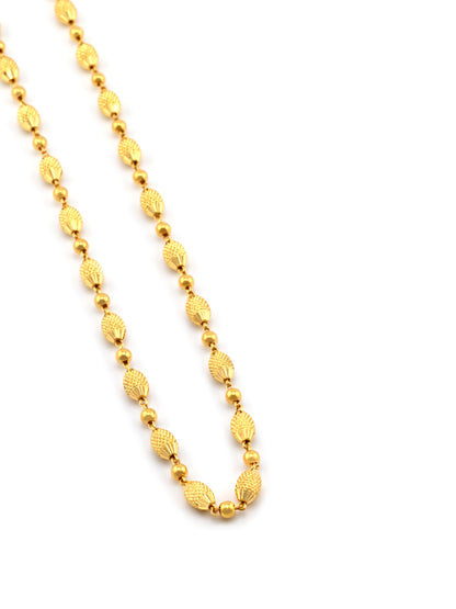 22ct Gold Ball Mala Fancy Chain