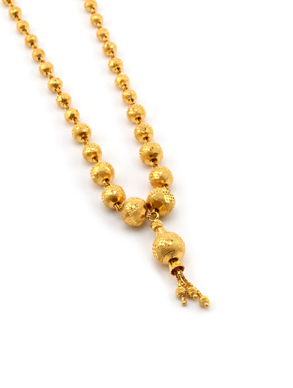22ct Gold Ball Mala Fancy Chain