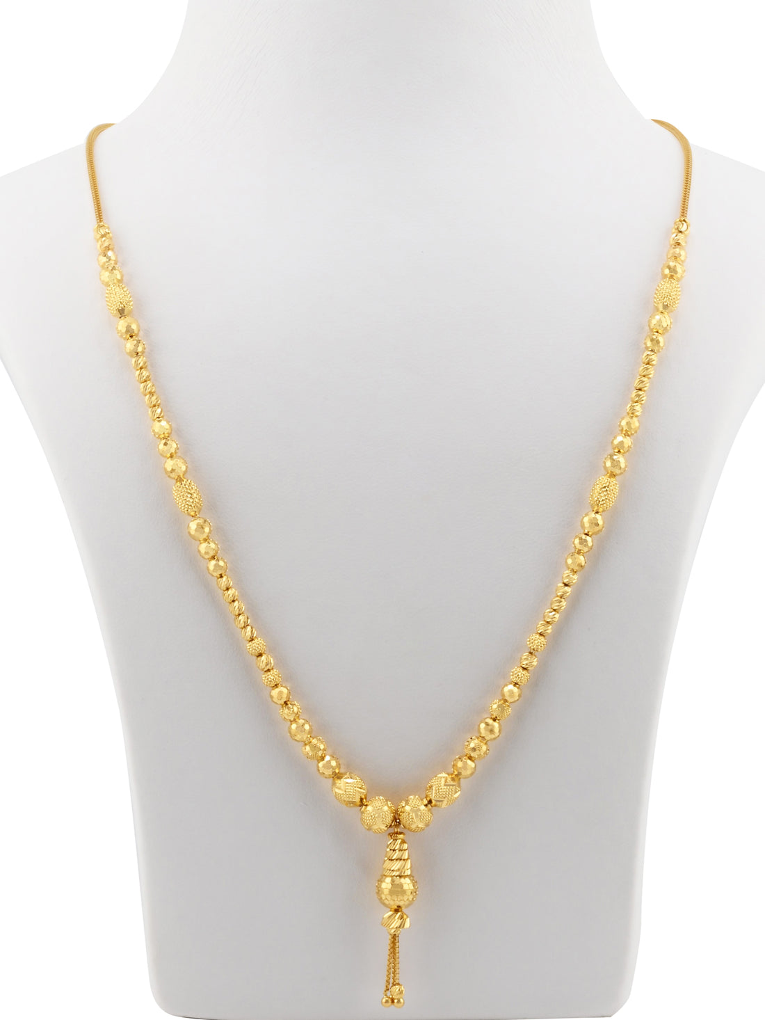 22ct Gold Ball Mala Fancy Chain