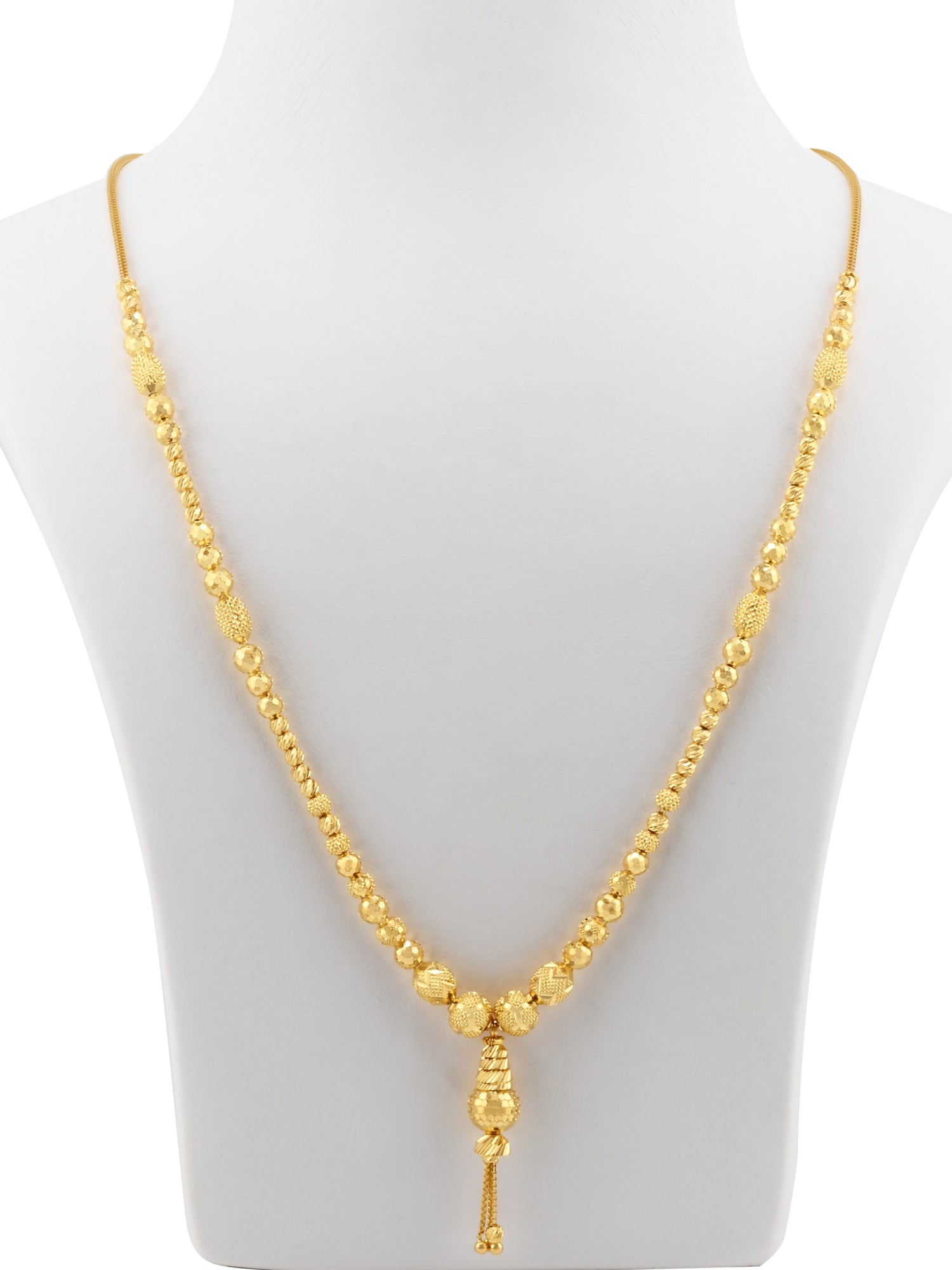 22ct Gold Ball Mala Fancy Chain