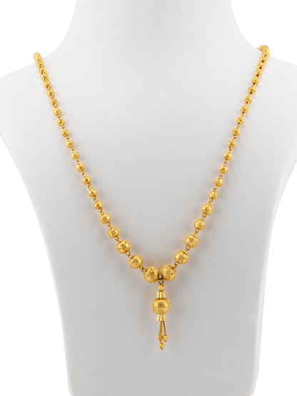 22ct Gold Ball Mala Fancy Chain