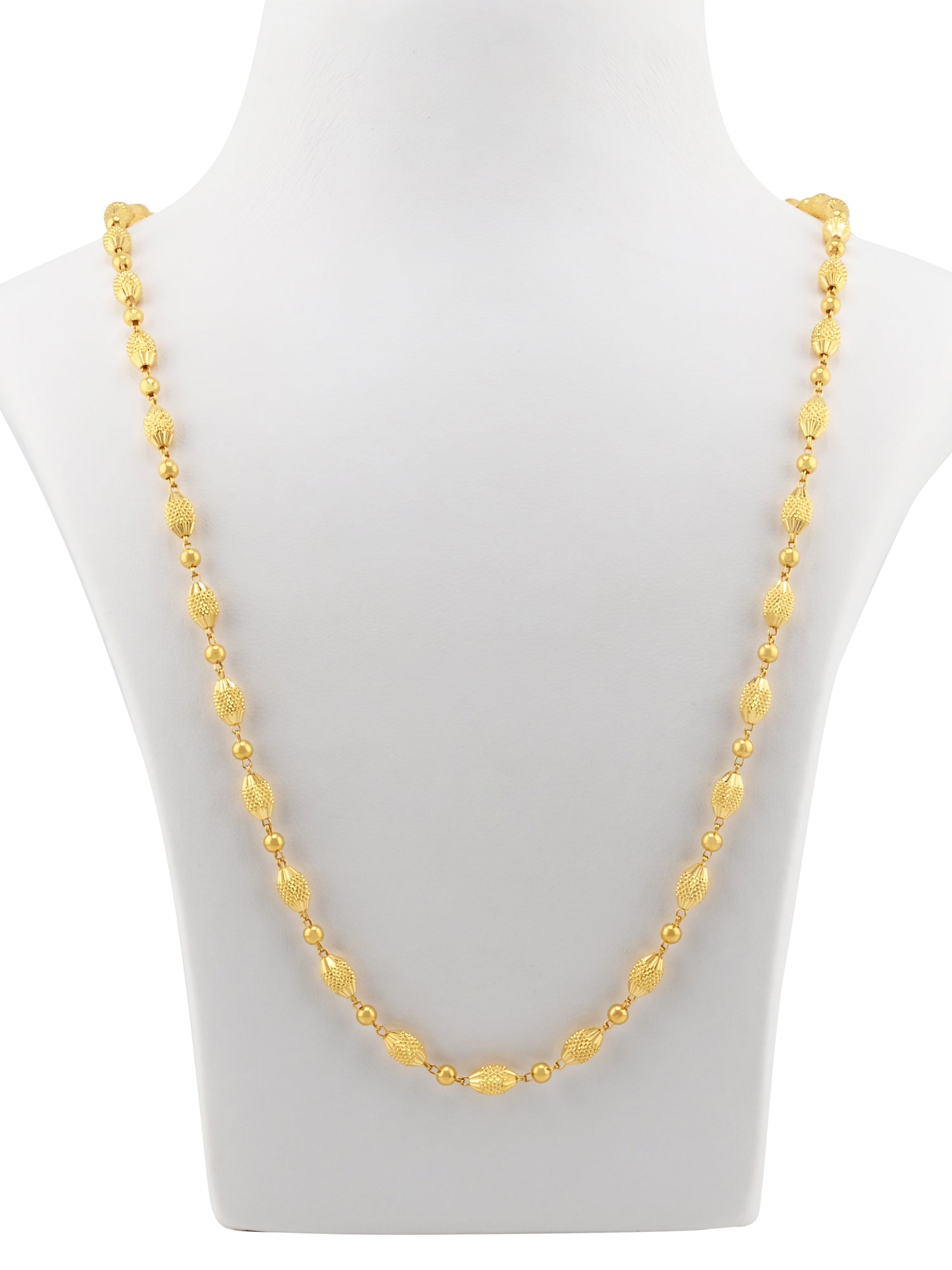22ct Gold Ball Mala Fancy Chain
