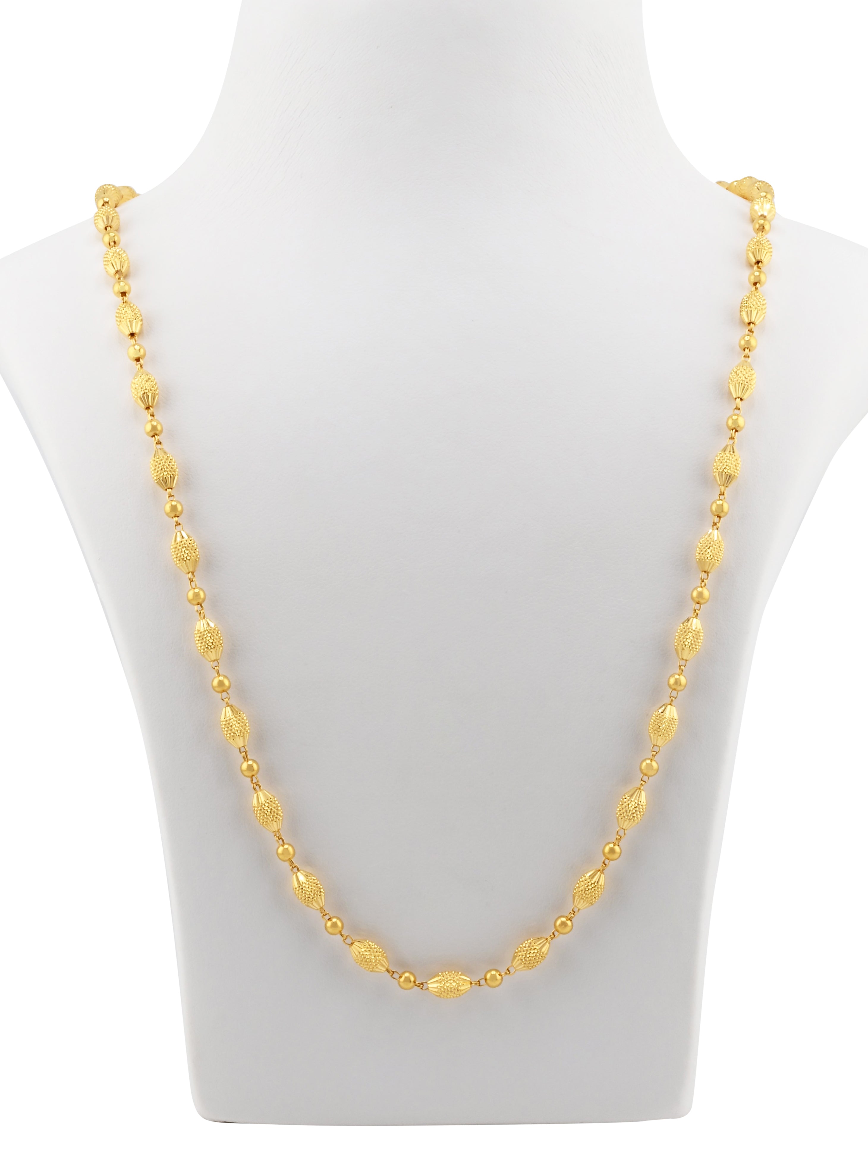22ct Gold Ball Mala Fancy Chain