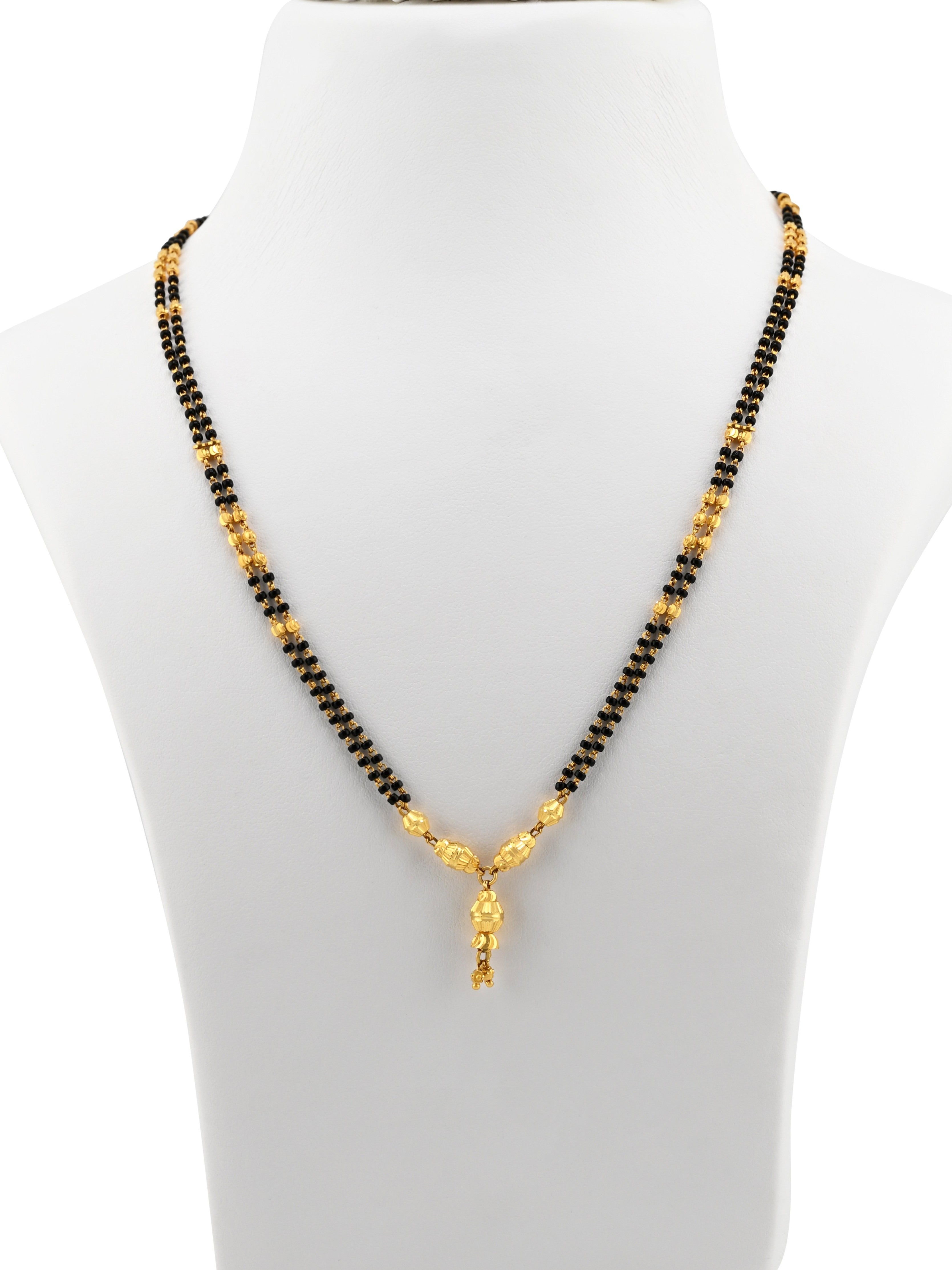 22ct Gold Ball 2 Row Mangal Sutra