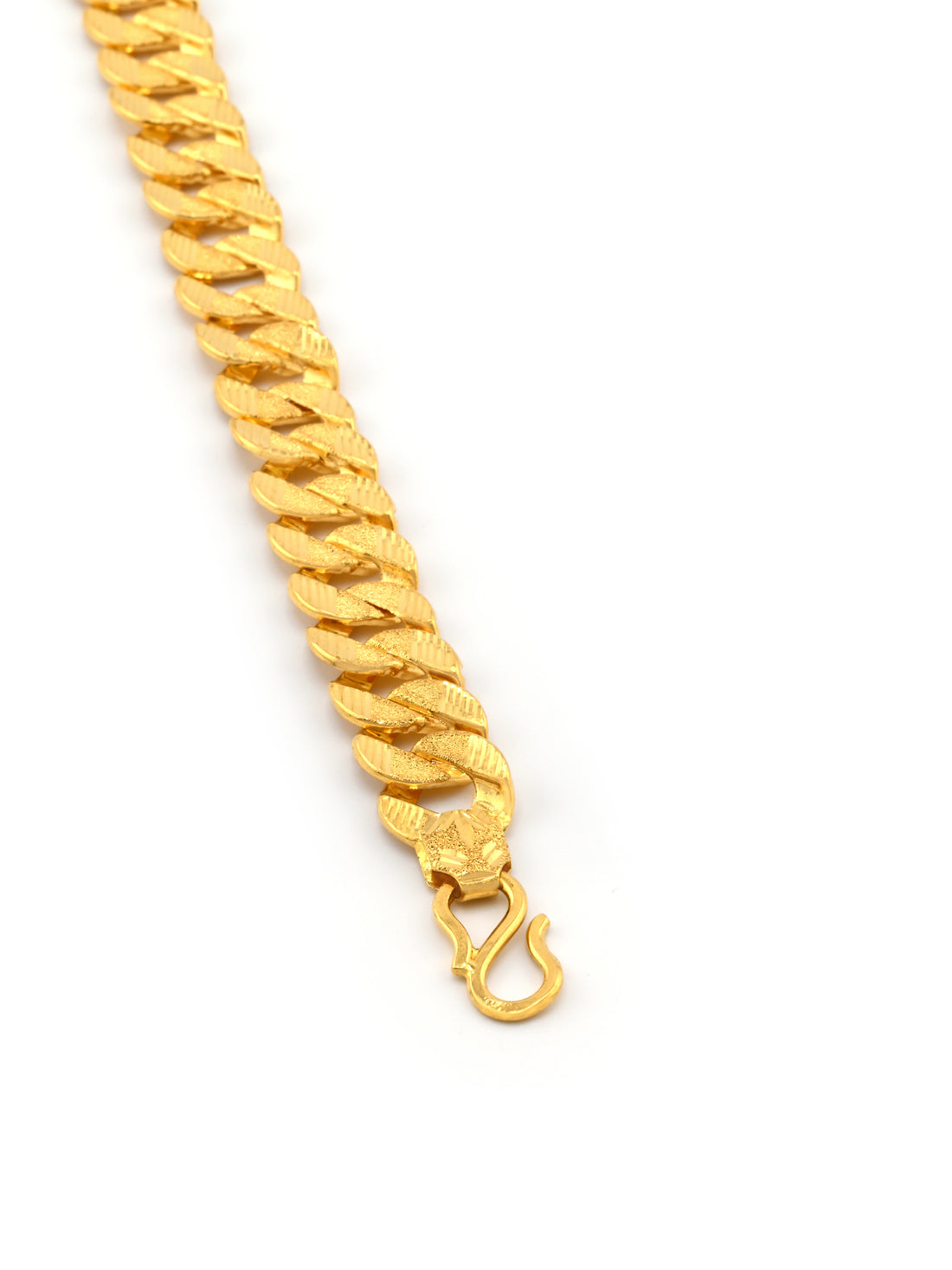 22ct Gold Hollow Curb Bracelet