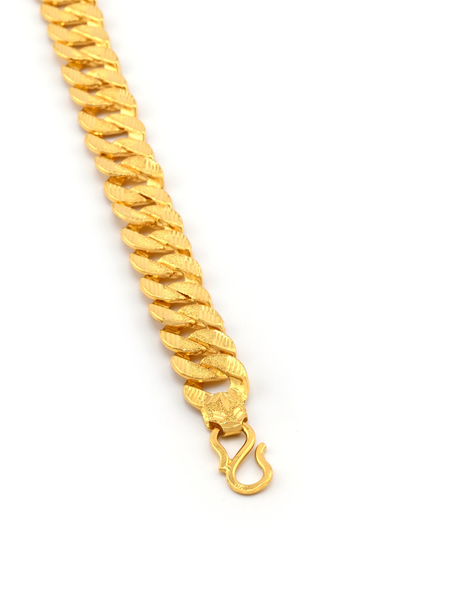 22ct Gold Hollow Curb Bracelet