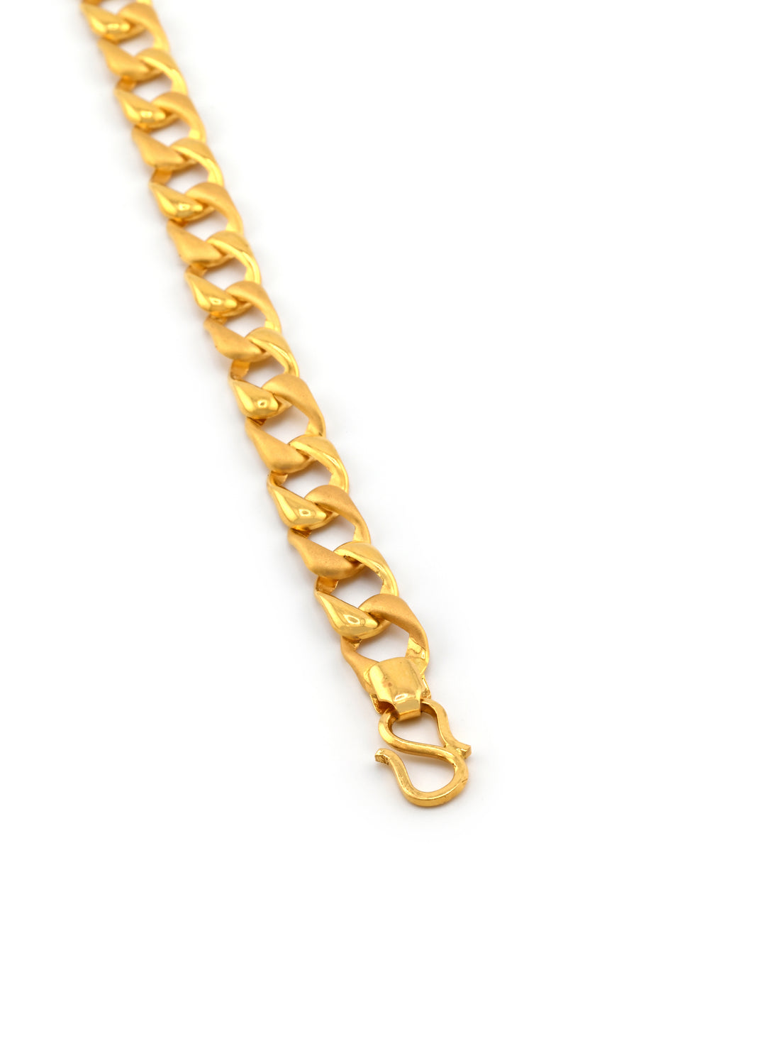 22ct Gold Hollow Curb Bracelet