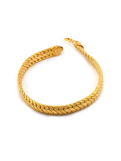 22ct Gold Hollow Bracelet
