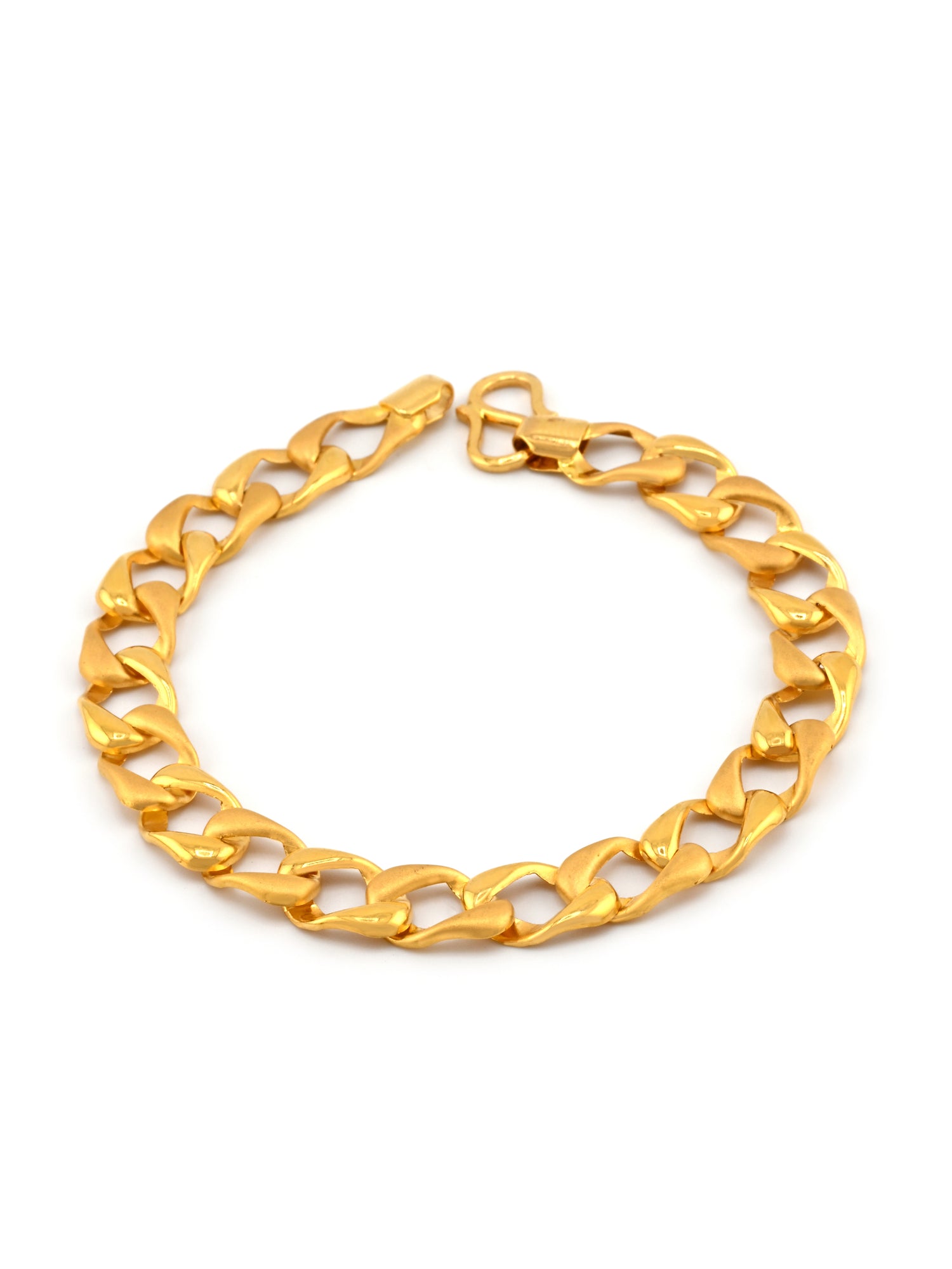 22ct Gold Hollow Curb Bracelet