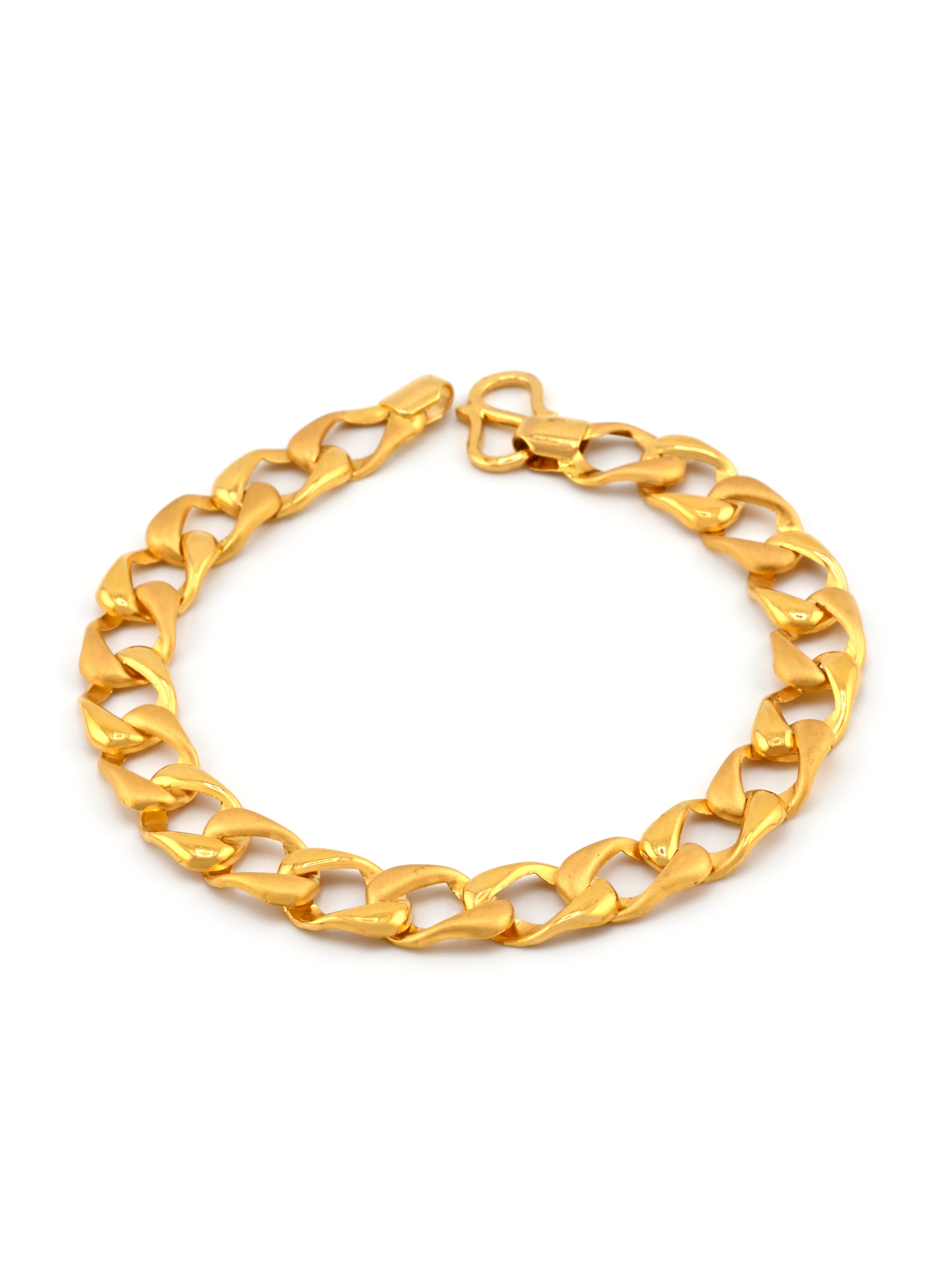 22ct Gold Hollow Curb Bracelet