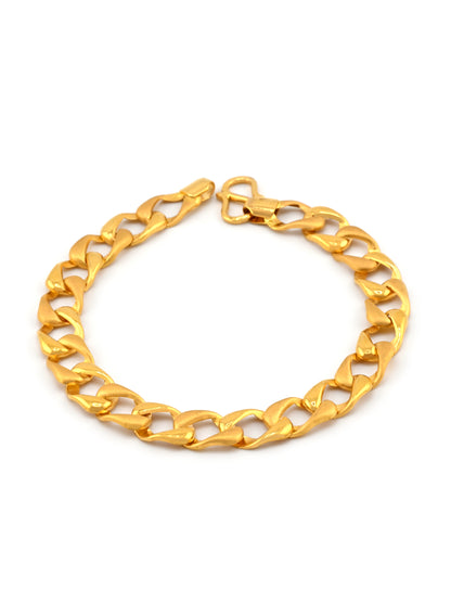 22ct Gold Hollow Curb Bracelet