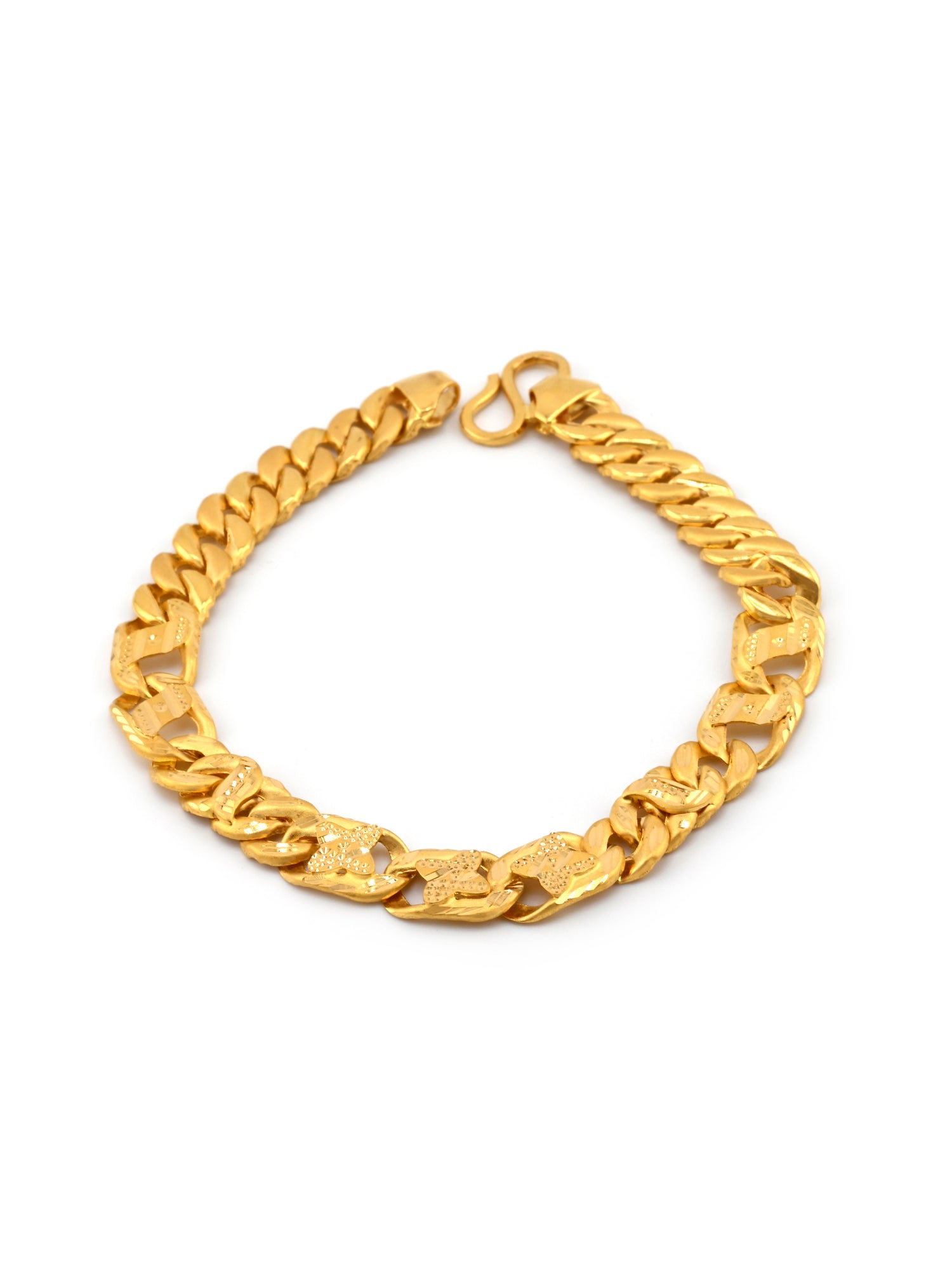 22ct Gold Hollow Bracelet