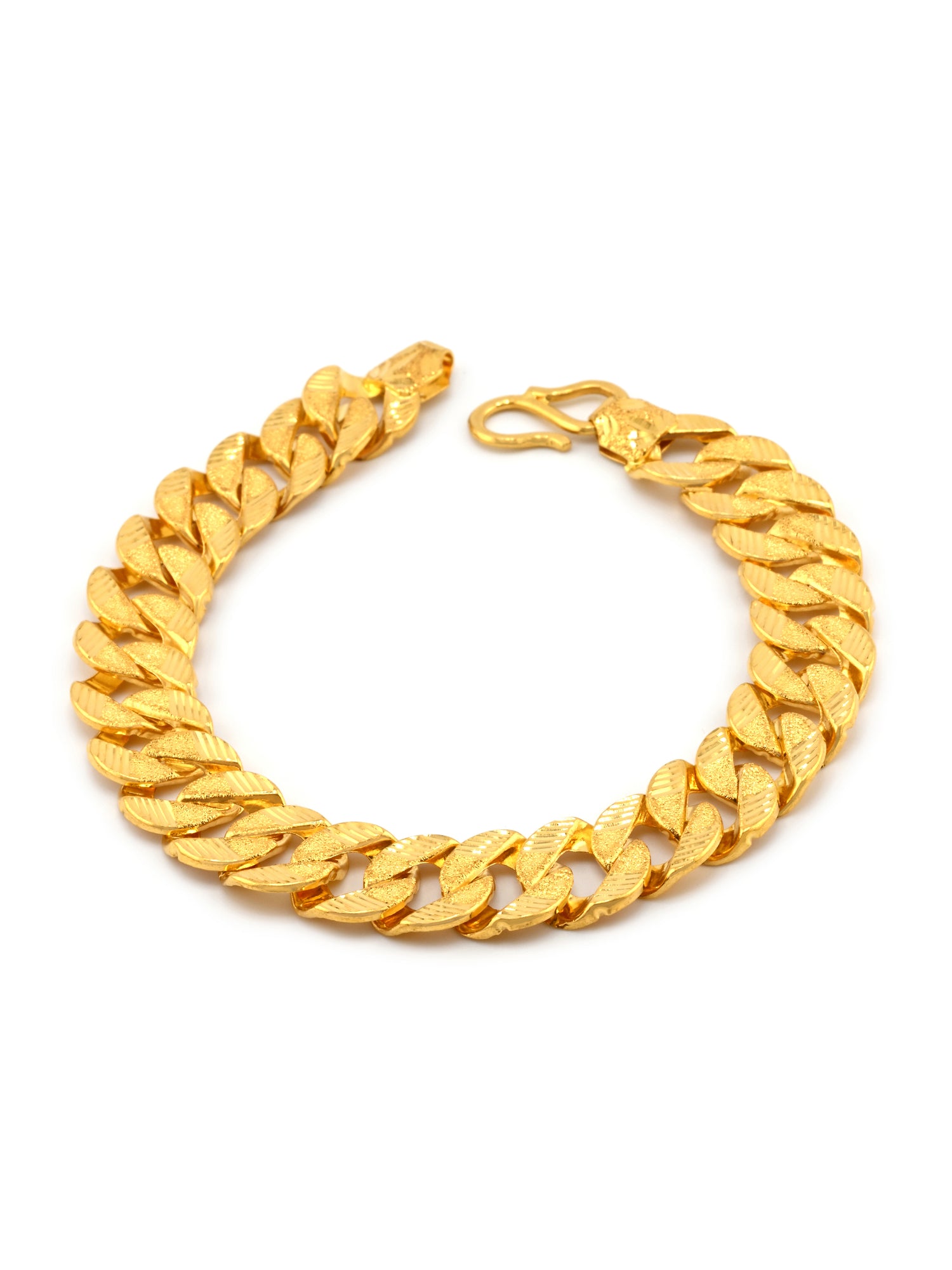 22ct Gold Hollow Curb Bracelet