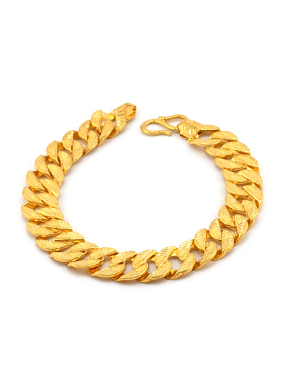 22ct Gold Hollow Curb Bracelet