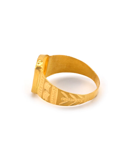 22ct Gold Lightweight Mens Ring