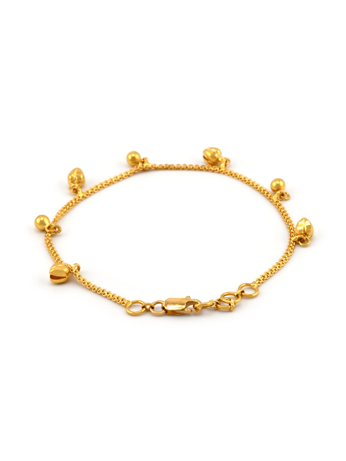 22ct Gold Charm Ladies Bracelet