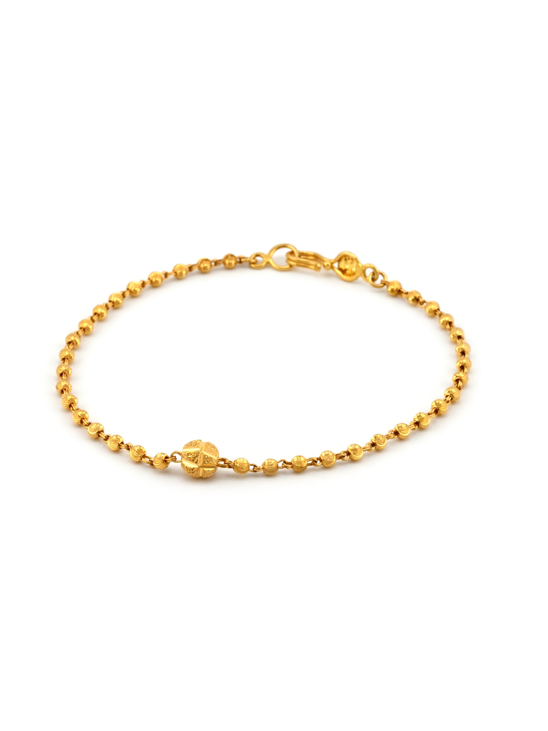 22ct Gold Ball Ladies Bracelet
