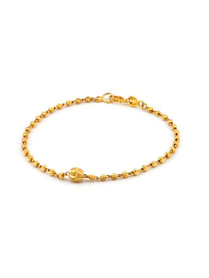 22ct Gold Ball Ladies Bracelet