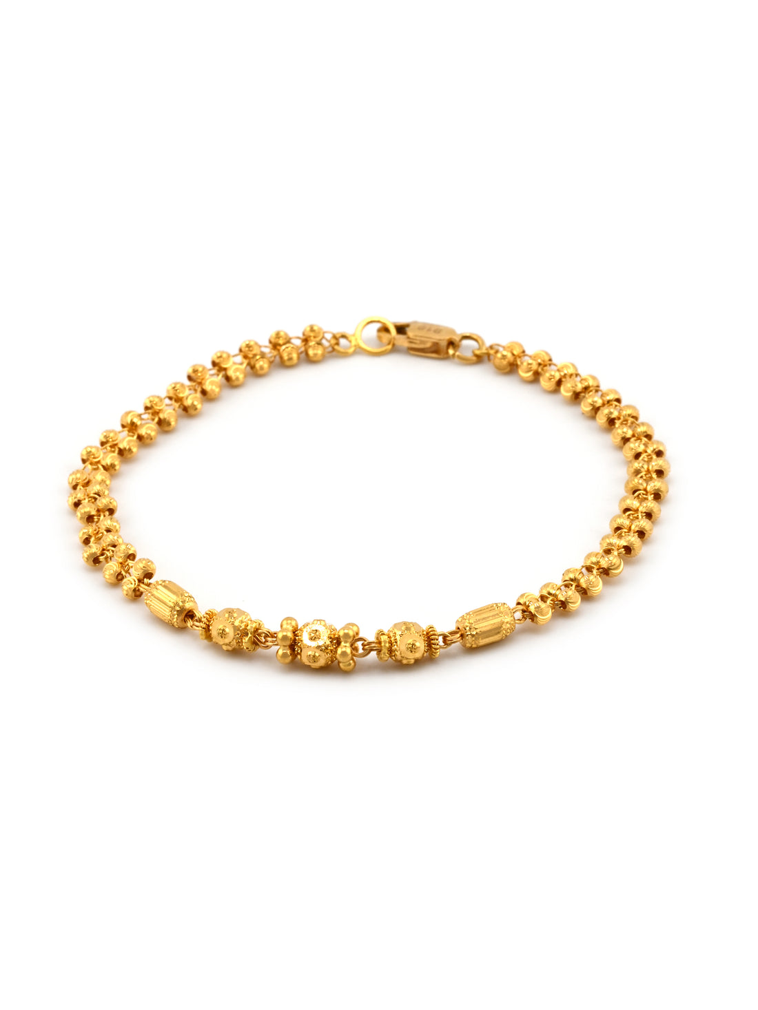 22ct Gold Ball Ladies Bracelet