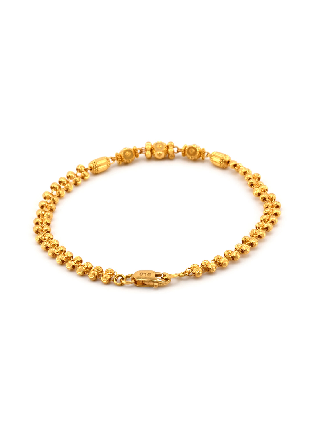 22ct Gold Ball Ladies Bracelet