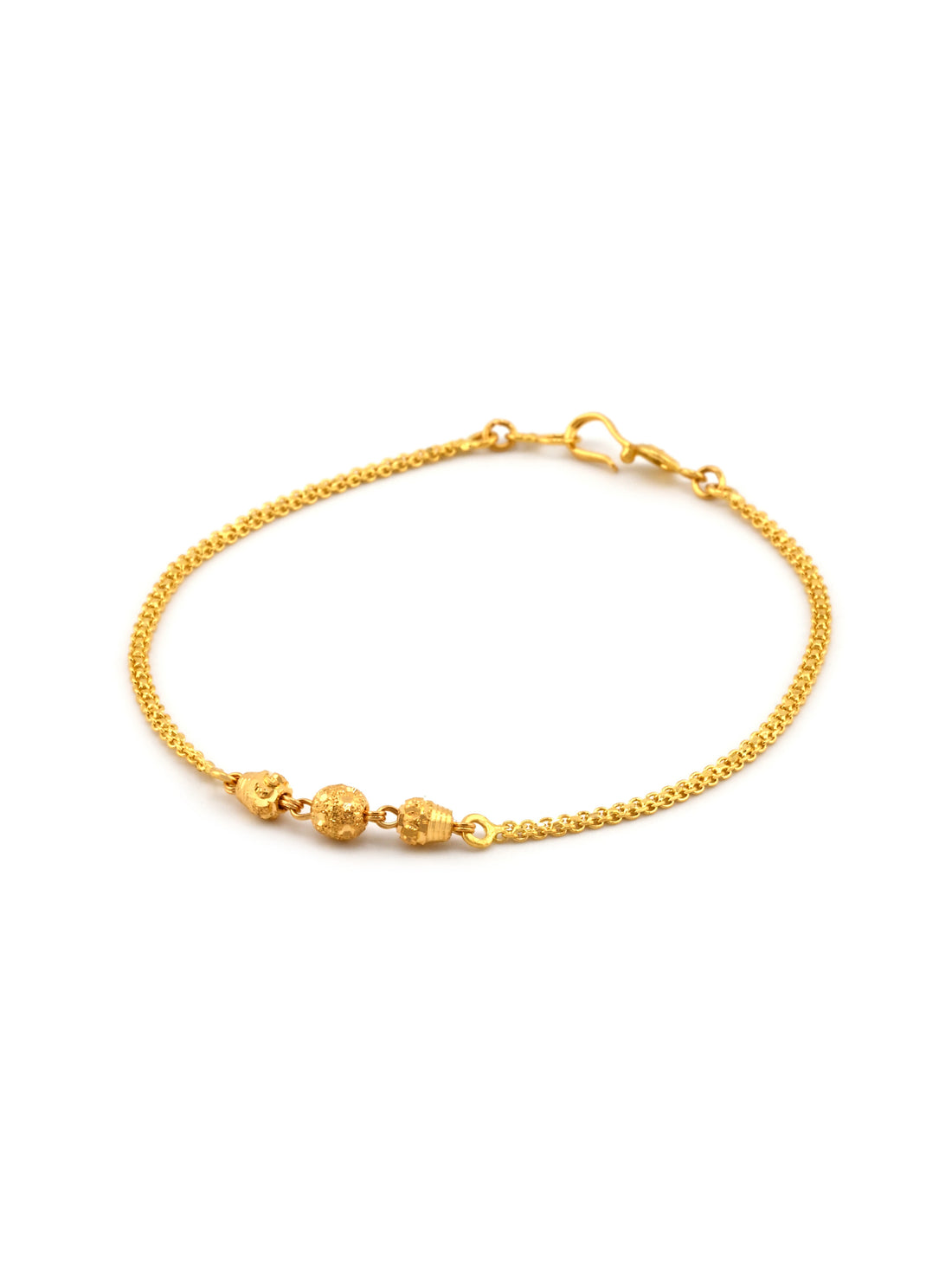 22ct Gold Ball Ladies Bracelet