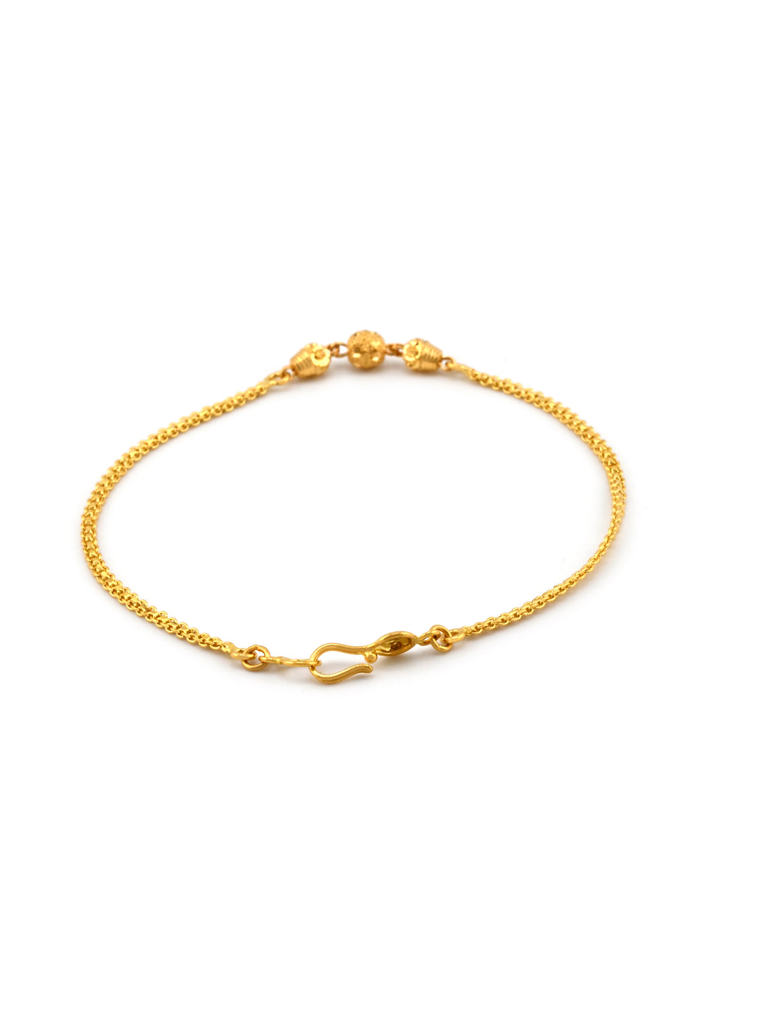22ct Gold Ball Ladies Bracelet