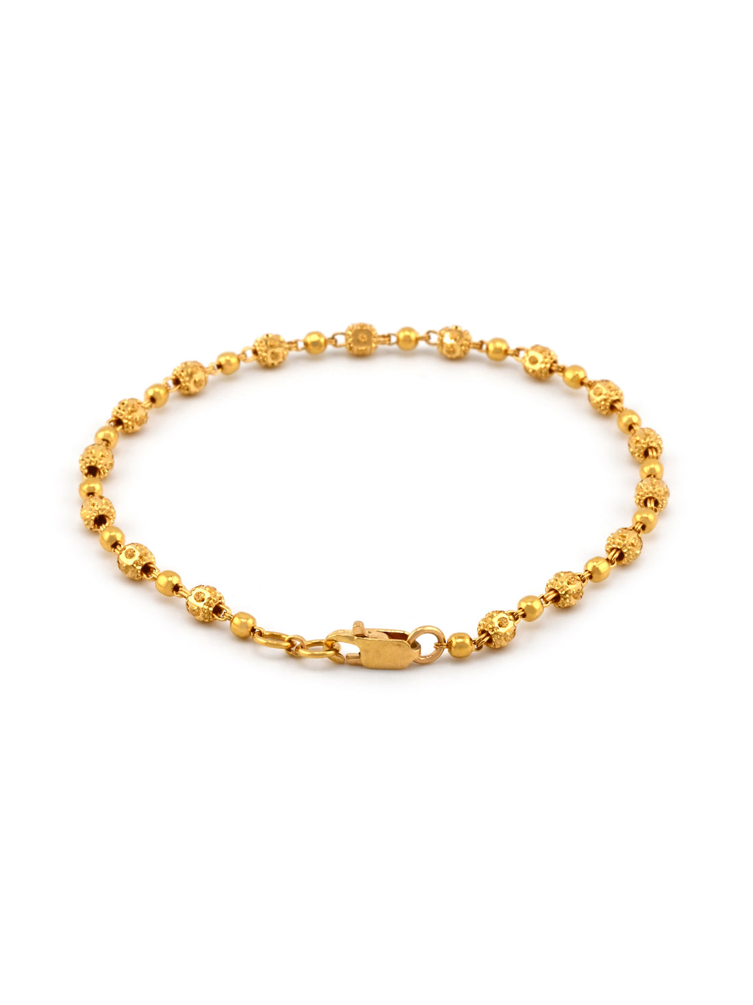 22ct Gold Ball Ladies Bracelet