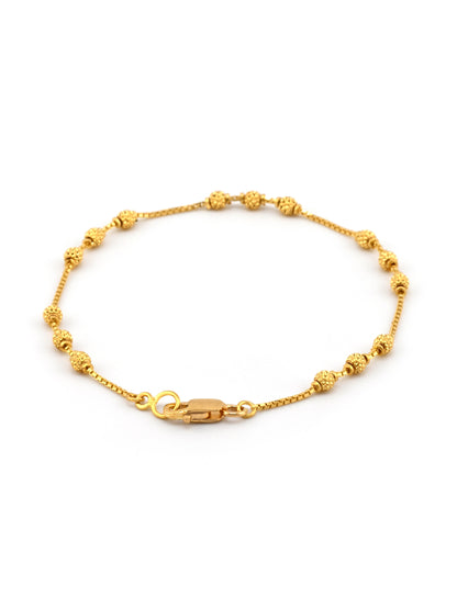 22ct Gold Ball Ladies Bracelet