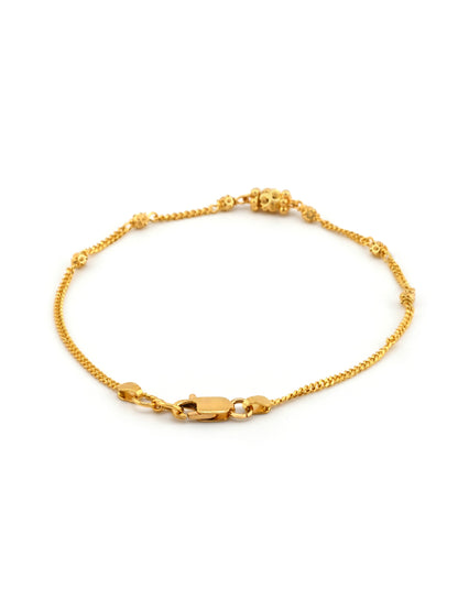 22ct Gold Ball Ladies Bracelet